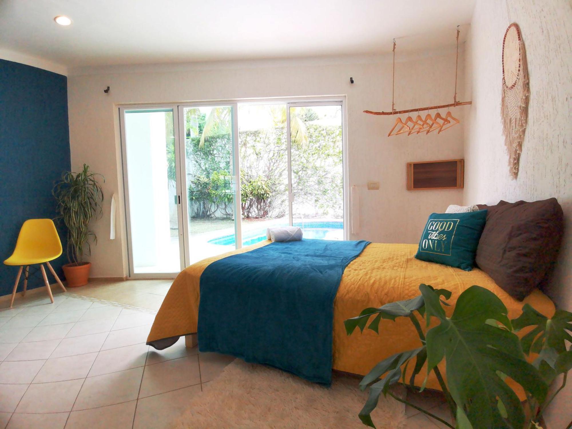 Beautiful & Cozy Near Beach Apartment Pool & Kingsize Bed كانكون الغرفة الصورة
