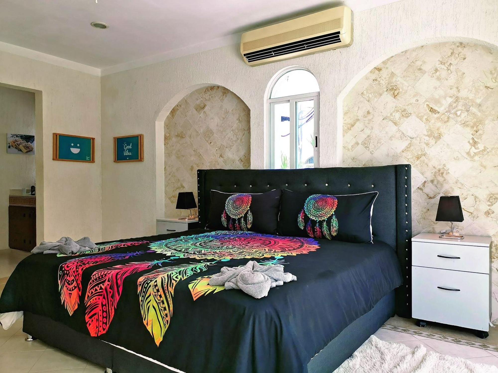 Beautiful & Cozy Near Beach Apartment Pool & Kingsize Bed كانكون الغرفة الصورة