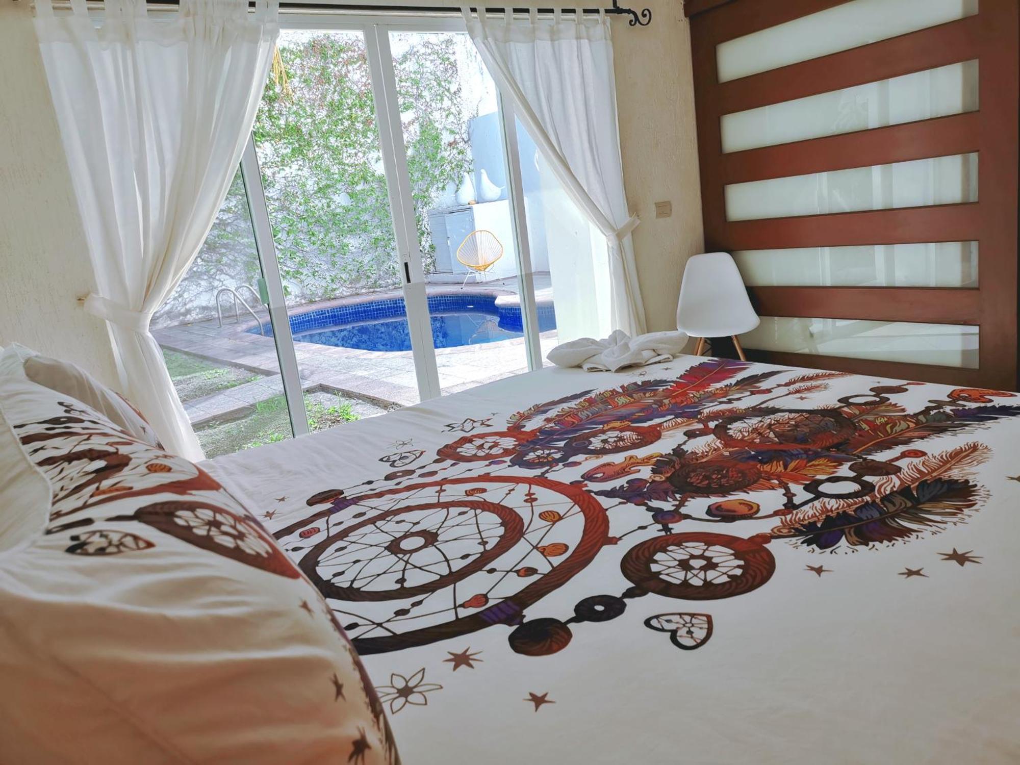 Beautiful & Cozy Near Beach Apartment Pool & Kingsize Bed كانكون الغرفة الصورة